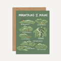 Mountains of Maine Greeting Card