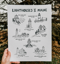Lighthouses of Maine Print