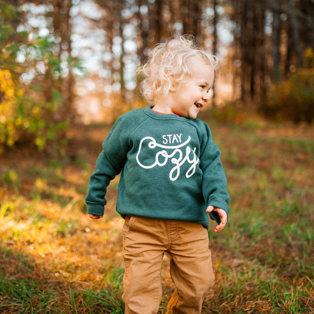 Stay Cozy Crew Neck Toddler - Forest