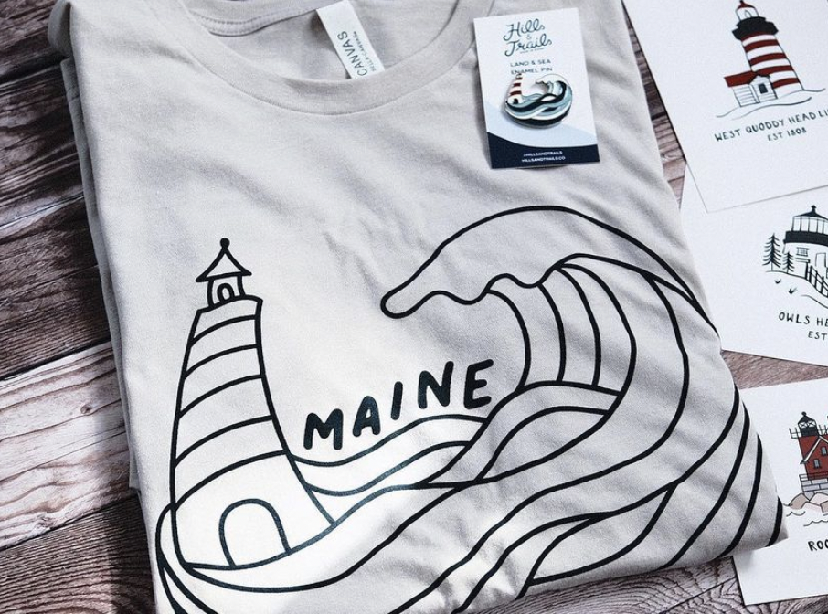 Land & Sea Unisex Tshirt - Light Grey